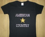 ts femme manches courtes noir AMERICAN COUNTRY strass or et argent.jpg