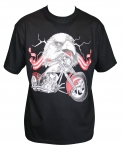 t-shirt, biker, tête de mort, tribal, gothique
